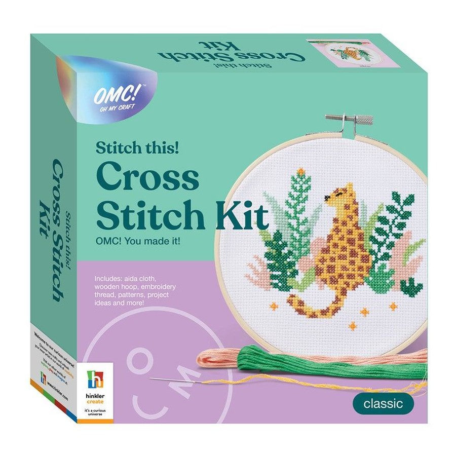 2x Bookoli OMC Stitch This Cross Stitch Crafting Activity Kit w Instruction Book_