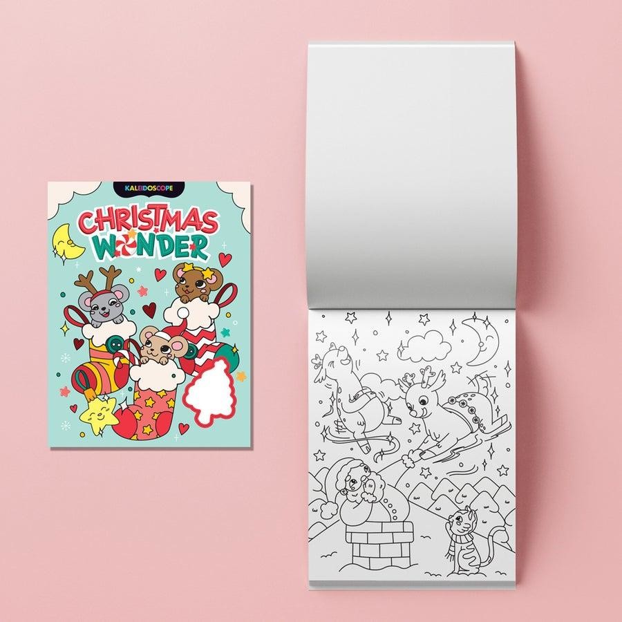 2x Kaleidoscope Christmas Wonder Colouring Pad Kit Art/Craft Kids/Children 6-8y