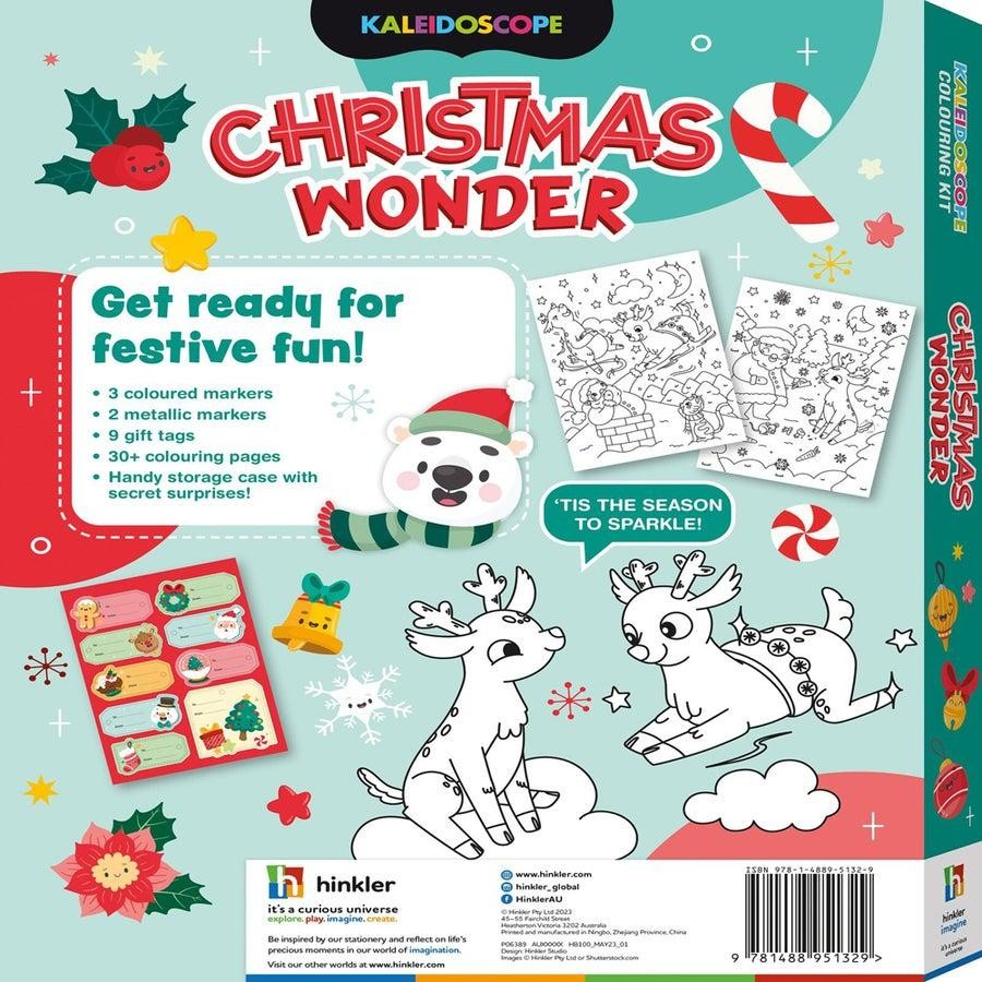 2x Kaleidoscope Christmas Wonder Colouring Pad Kit Art/Craft Kids/Children 6-8y