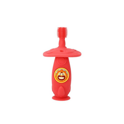 2x Marcus & Marcus Self Training 360 Silicone Kids Toothbrush Marcus Red 12m+