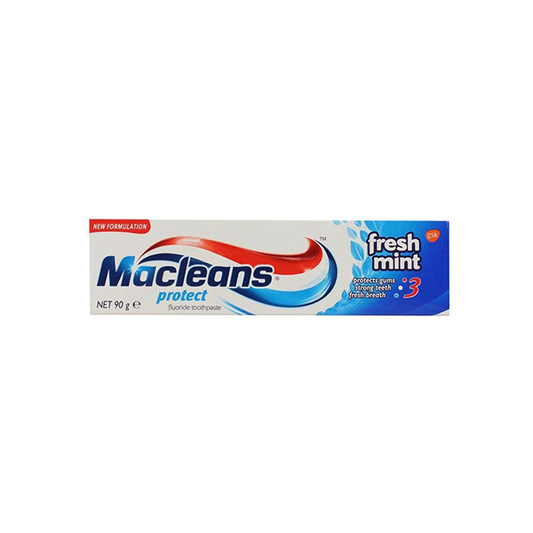 3x Macleans 90g Fluoride Toothpaste Protect Dental Oral Teeth Care Fresh Mint