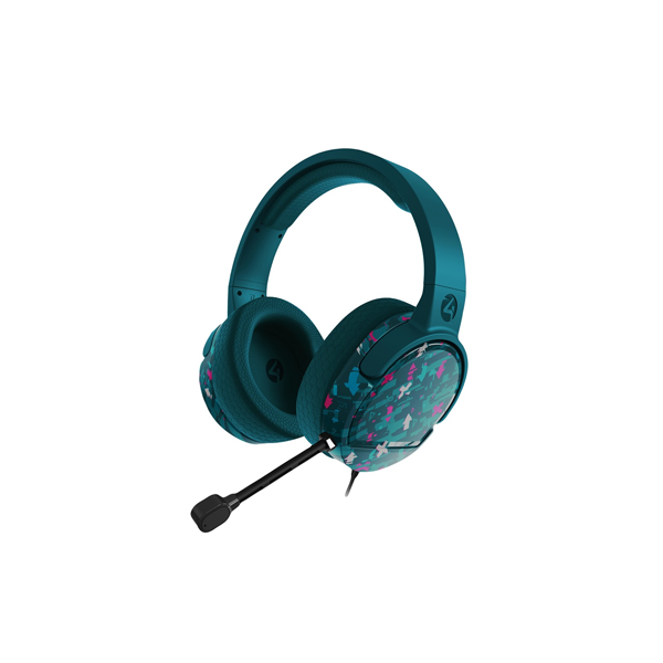 4Gamers Panther Glitch Premium Gaming Headset - Teal