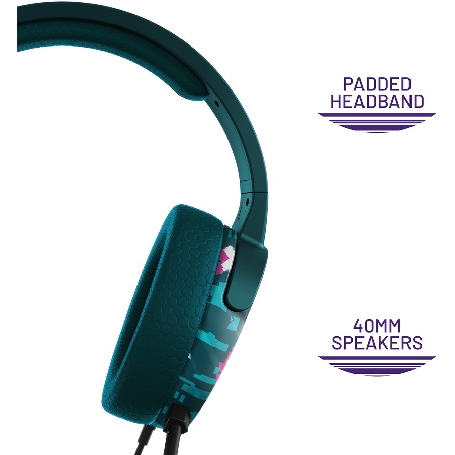 4Gamers Panther Glitch Premium Gaming Headset - Teal