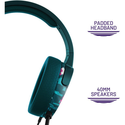 4Gamers Panther Glitch Premium Gaming Headset - Teal