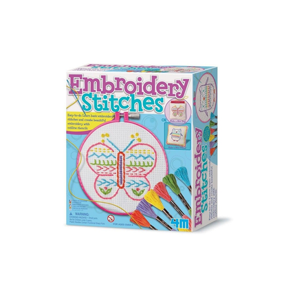 4M Embroidery Stitches Kids/Children Fun Knit Activity Art/Craft w/ Outline 8y+