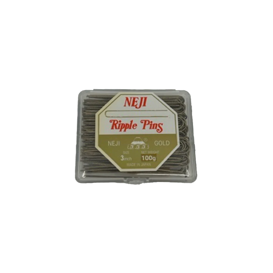 555 NEJI Ripple Pins 3" (72mm) 100gms Gold
