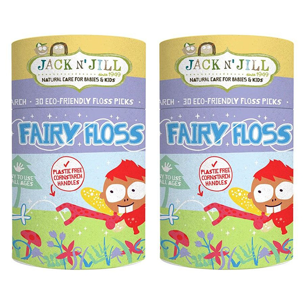 60x Jack N' Jill Fairy Floss Picks/Sticks Baby/Kids Oral Care Teeth Cleaner