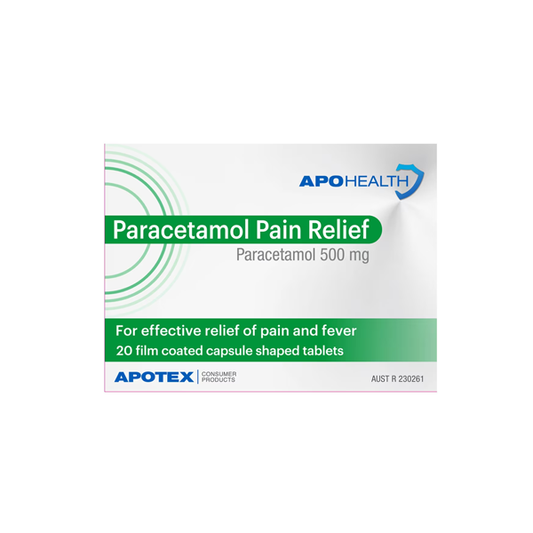 APOHEALTH Paracetamol Pain Relief 500mg 20 Tablets