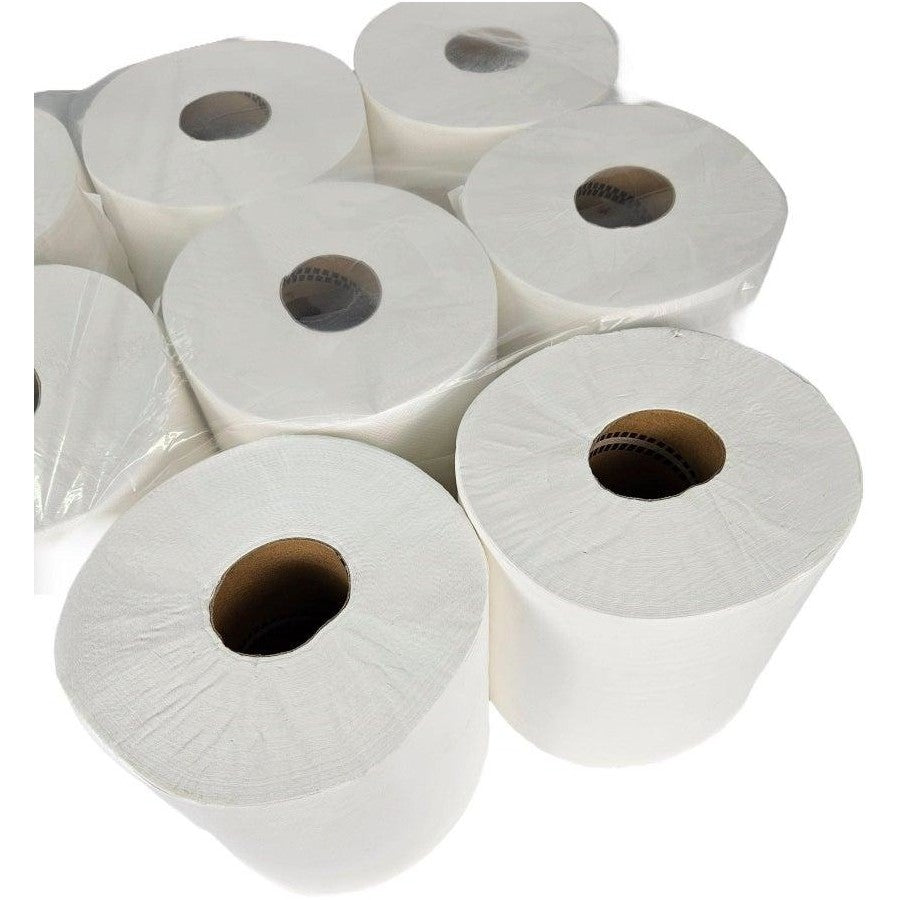 A&C Gentility Centerfeed Paper Hand Towels Roll 1ply 190mmx300m 6 Rolls AC-30019