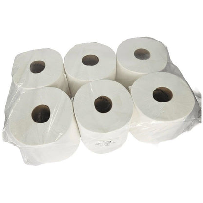 A&C Gentility Centerfeed Paper Hand Towels Roll 1ply 190mmx300m 6 Rolls AC-30019