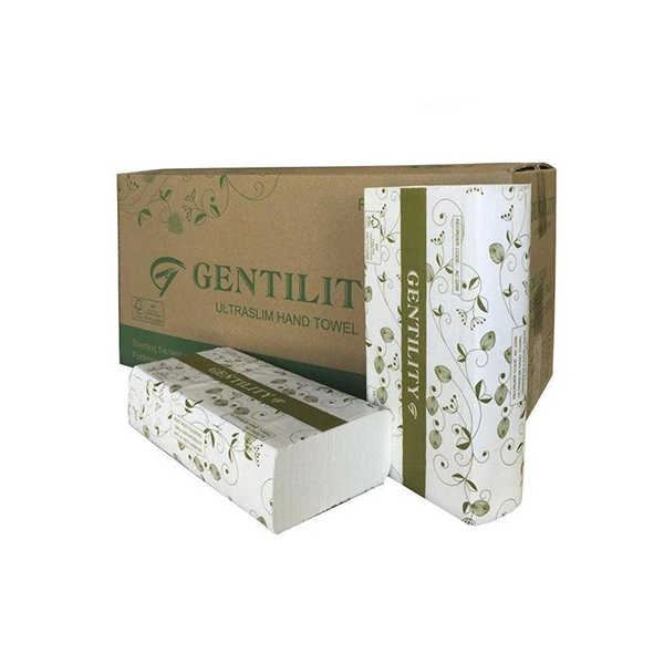 A&C Gentility Ultraslim Hand Paper Towels 23x24cm 1ply 150 Sheets x 16 Packs/Carton AC-2299