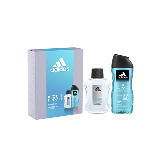 Adidas Ice Dive Eau De Toilette 50ml & Shower Gel 2 Piece Set