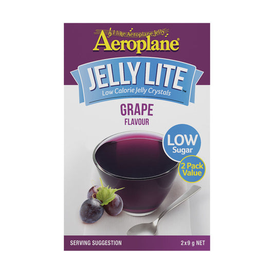Aeroplane Lite Jelly Twin Grape | 18g x 2 Pack