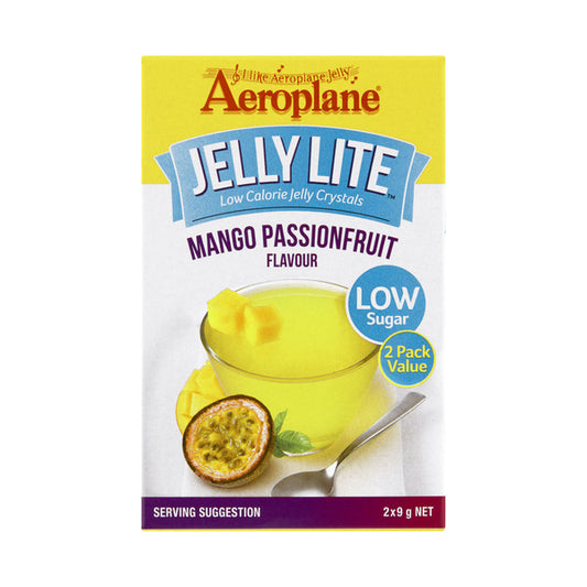 Aeroplane Lite Mango Passionfruit Jelly Crystals 2 pack | 18g x 2 Pack