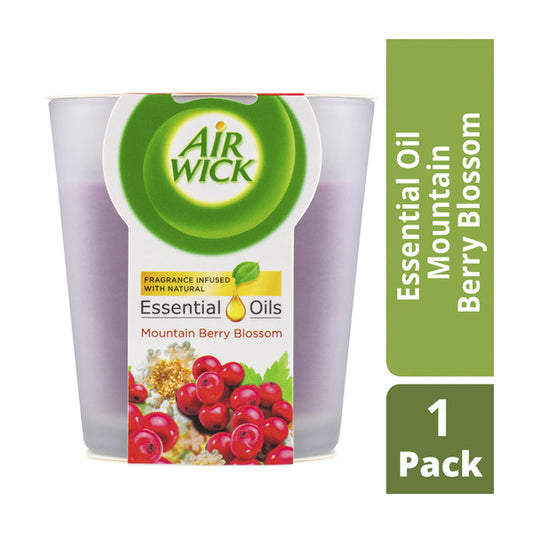 Air Wick Essential Oils Candle Berry Blossom | 1 pack