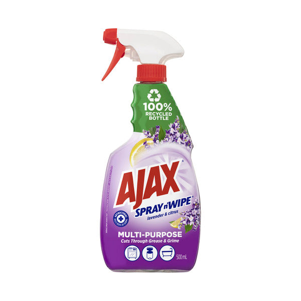 Ajax Spray N Wipe Lavender & Citrus Multi Purpose Cleaner Trigger Pack | 500mL