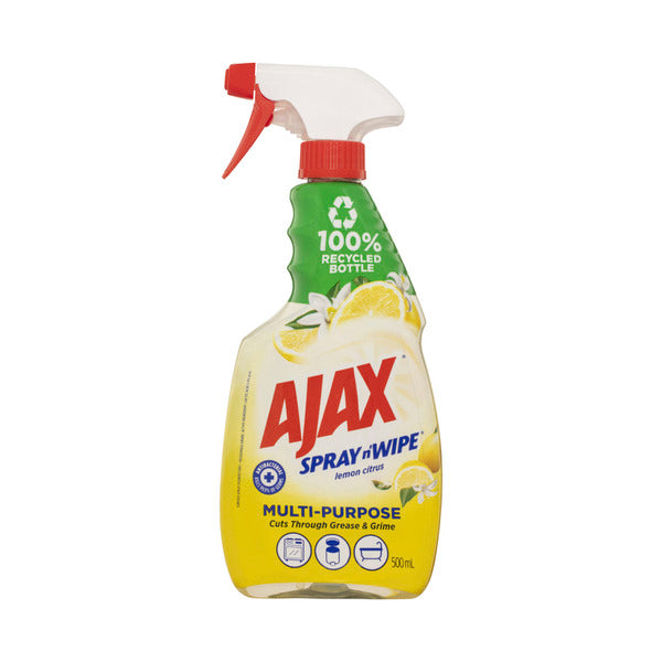 Ajax Spray N Wipe Lemon Citrus 5 in 1 Multi Purpose Cleaner Trigger Pack | 500mL