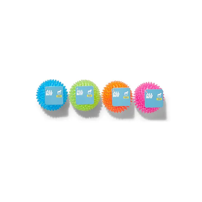 All Day Bouncing Spiny Ball Dog Toy Assorted 8cm