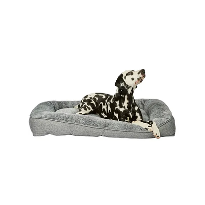 All Day Cosy Cottage Rectangular Dog Basket Grey