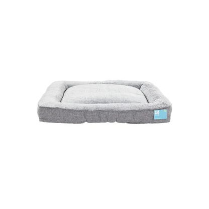 All Day Cosy Cottage Rectangular Dog Basket Grey