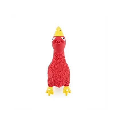 All Day Dog Toy Latex Red Chicken 16.5cm