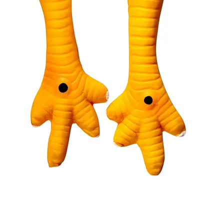 All Day Dog Toy Latex Yellow Chicken L