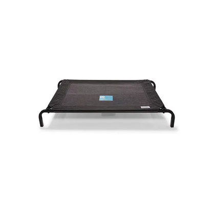 All Day Flea Free Dog Bed Black Pinstripe Large