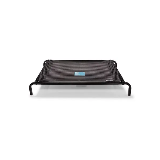 All Day Flea Free Dog Bed Black Pinstripe Large