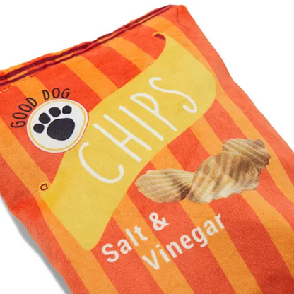 All Day Good Dog Plush Salt & Vinegar Chips Dog Toy