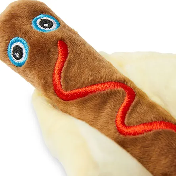 All Day Plush Sausage Sizzle Dog Toy