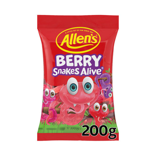 Allen's Lollies Berry Snakes Alive | 200g