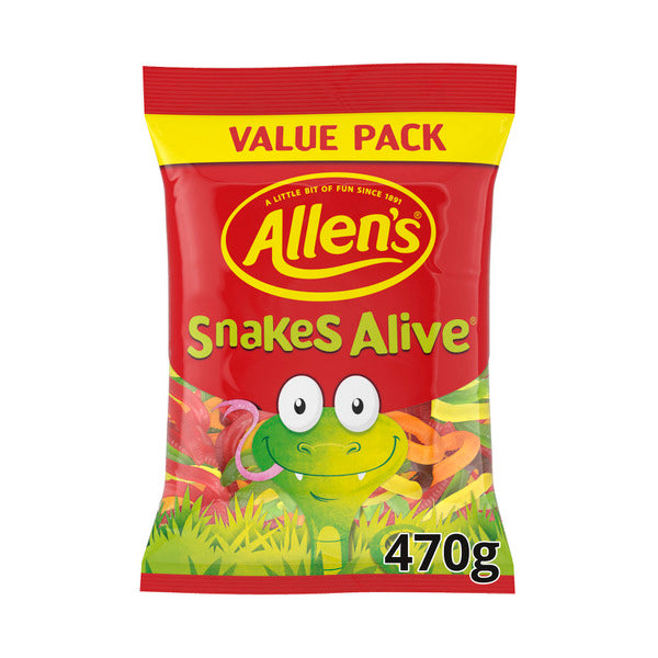 Allen's Lollies Large Value Bag Jelly:Snakes Alive | 470g