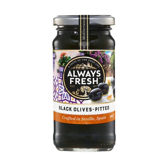 Always Fresh Black Olives Pitted | 220g