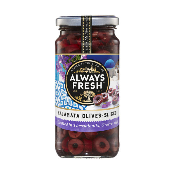 Always Fresh Kalamata Olives Sliced | 220g