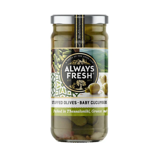 Always Fresh Stuffed Olives With Baby Cucumbers | 230g