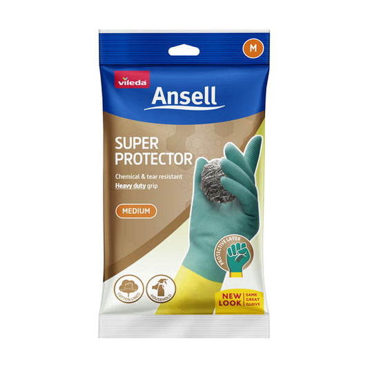 Ansell Super Rubber Gloves Medium | 1 pack