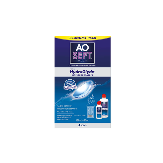 AoSept Plus HydraGlyde Economy Pack 360ml + 90ml