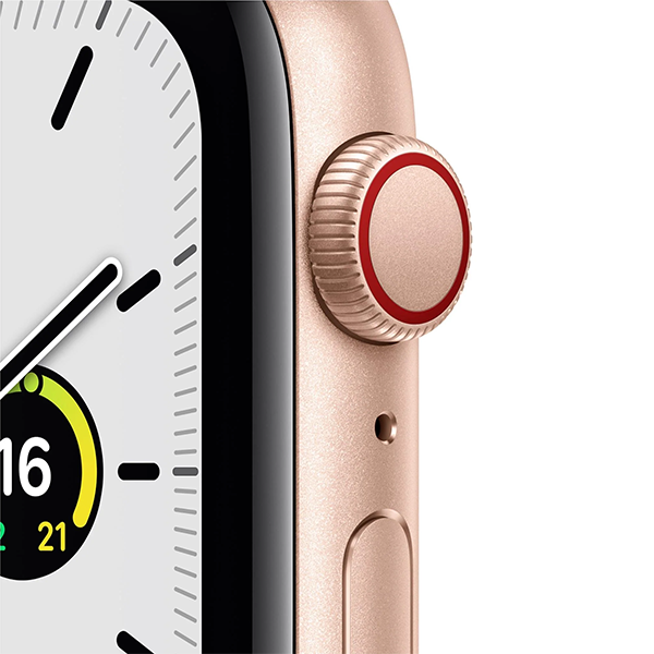 Apple Watch SE 44mm Gold Aluminium Case Sport Band GPS + Cellular [^Renewed]