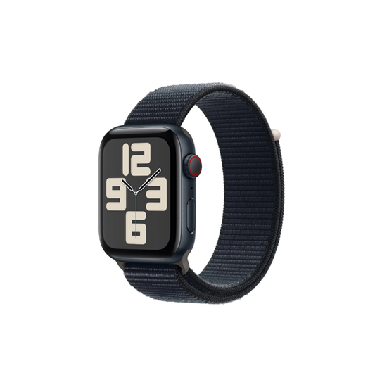 Apple Watch SE 44mm Midnight Aluminium Case GPS + Cellular Sport Loop [2023]