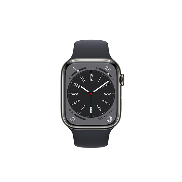 Apple Watch Series 8 45mm Graphite Stainless Steel Case GPS + Cellular [^Renewed]