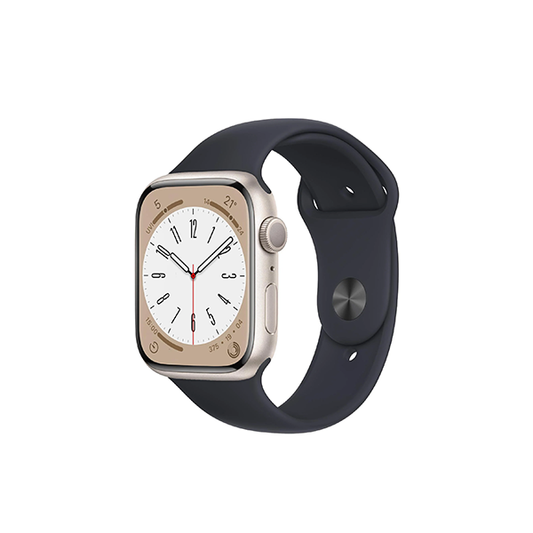 Apple Watch Series 8 45mm Starlight Aluminium Case GPS + Cellular [^Renewed]