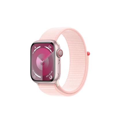 Apple Watch Series 9 41mm Pink Aluminium Case GPS + Cellular Sport Loop