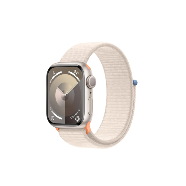 Apple Watch Series 9 41mm Starlight Aluminium Case GPS Sport Loop