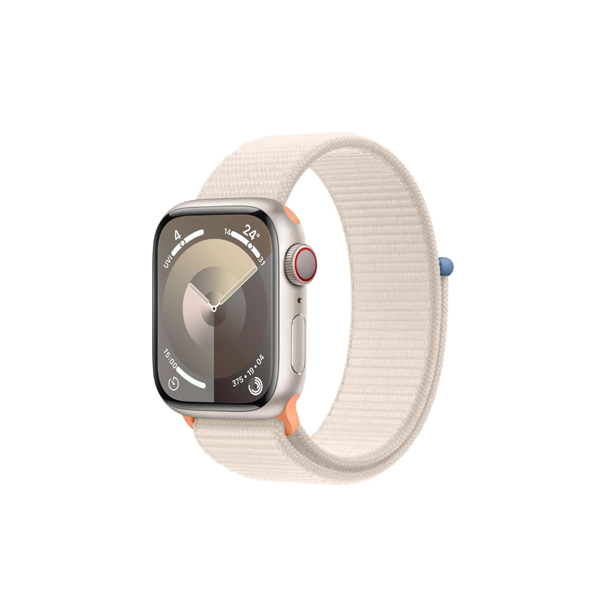 Apple Watch Series 9 41mm Starlight Aluminium Case GPS + Cellular Sport Loop