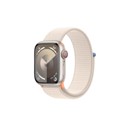 Apple Watch Series 9 41mm Starlight Aluminium Case GPS + Cellular Sport Loop