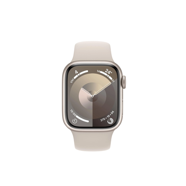 Apple Watch Series 9 41mm Starlight Aluminium Case GPS + Cellular (S/M)