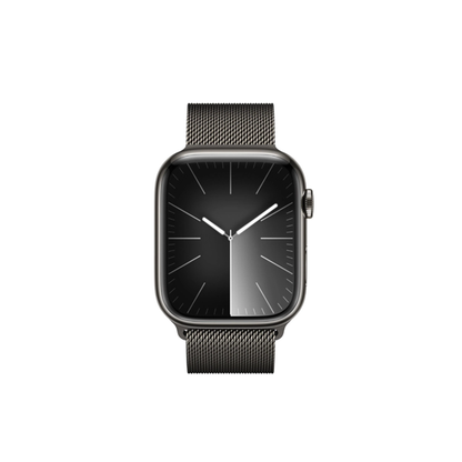 Apple Watch Series 9 45mm Graphite Stainless Steel Case GPS + Cellular Milanese Loop