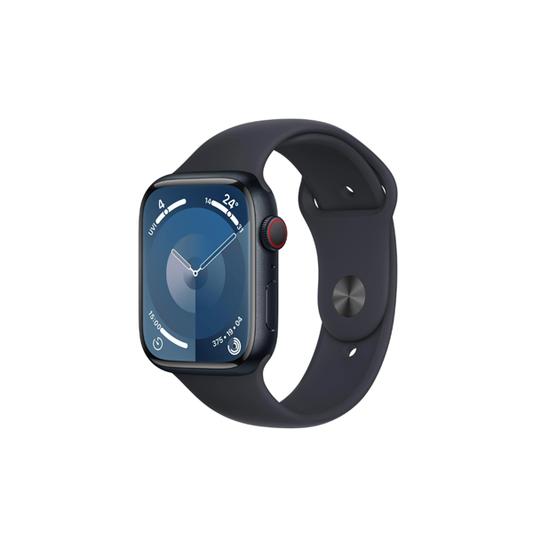 Apple Watch Series 9 45mm Midnight Aluminium Case GPS + Cellular (M/L)