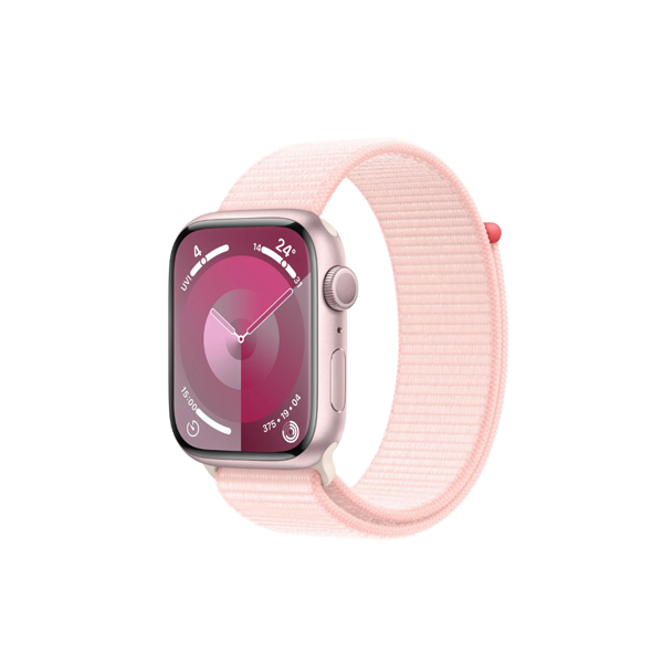 Apple Watch Series 9 45mm Pink Aluminium Case GPS Sport Loop