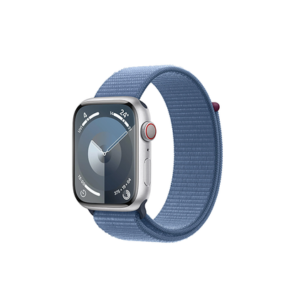 Apple Watch Series 9 45mm Silver Aluminium Case GPS + Cellular Sport Loop